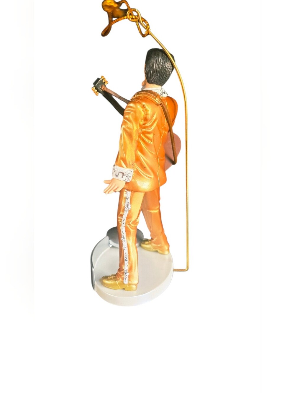 Kurt Adler Elvis Presley Gold Suit Guitar Microphone Christmas Ornament 3.5" - Picture 5 of 7